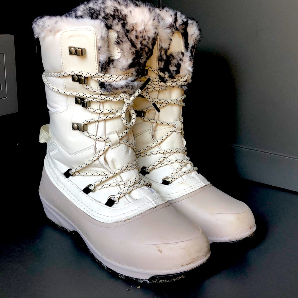 Northface white winter boots 2023 collection